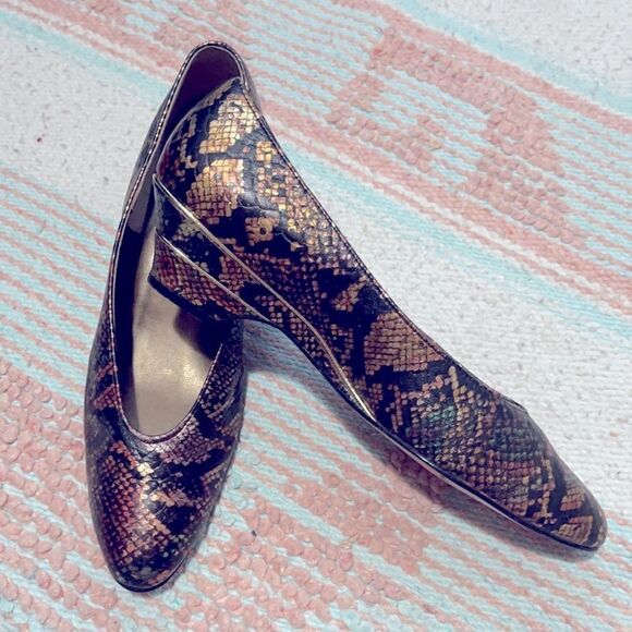 Magdesians Vtg Multicolor Snakeskin Shoes Sz 8.5S - Picture 3 of 15